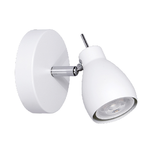 Aplique de 1 luz para GU10 de chapa blanco